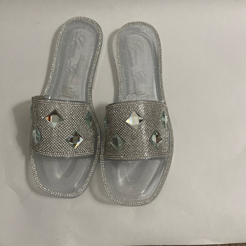 Lauren Lorraine clear jelly slides